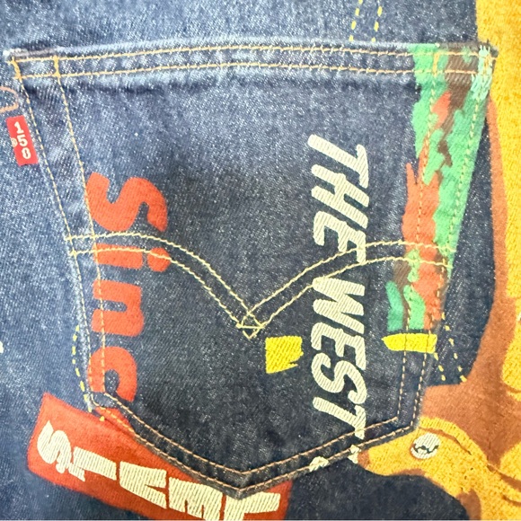 LEVI’S 501 150th Anniversary Banner Jeans Original Fit Selvedge Jeans 32W x 32L - Picture 6 of 11